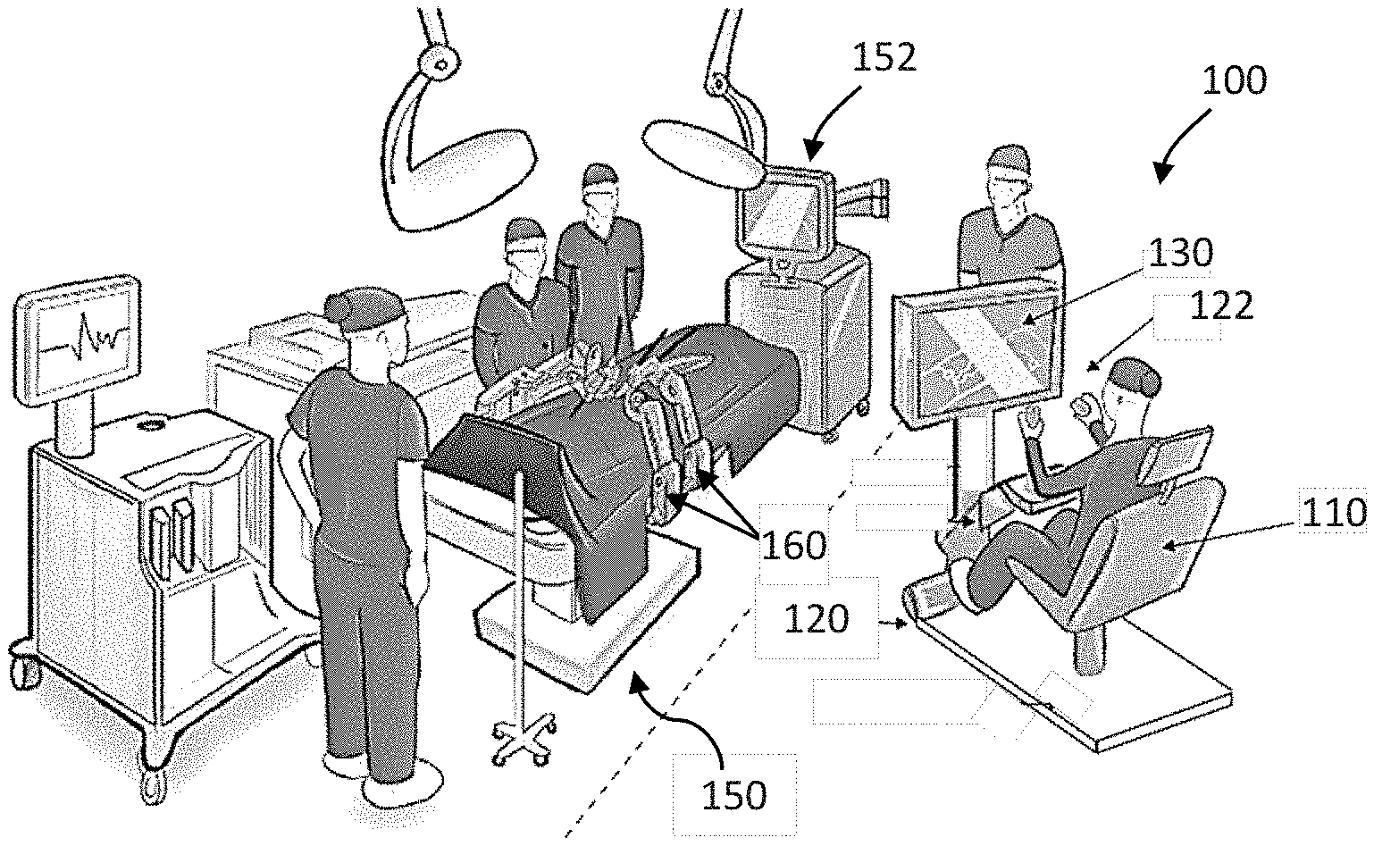 Invention for Virtual Reality Training, Simulation, and Collaboration in a Robotic Surgical System