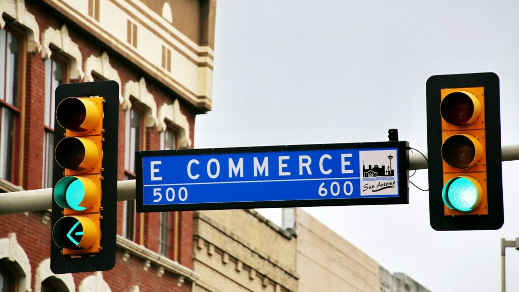picture showing E-commerce sign