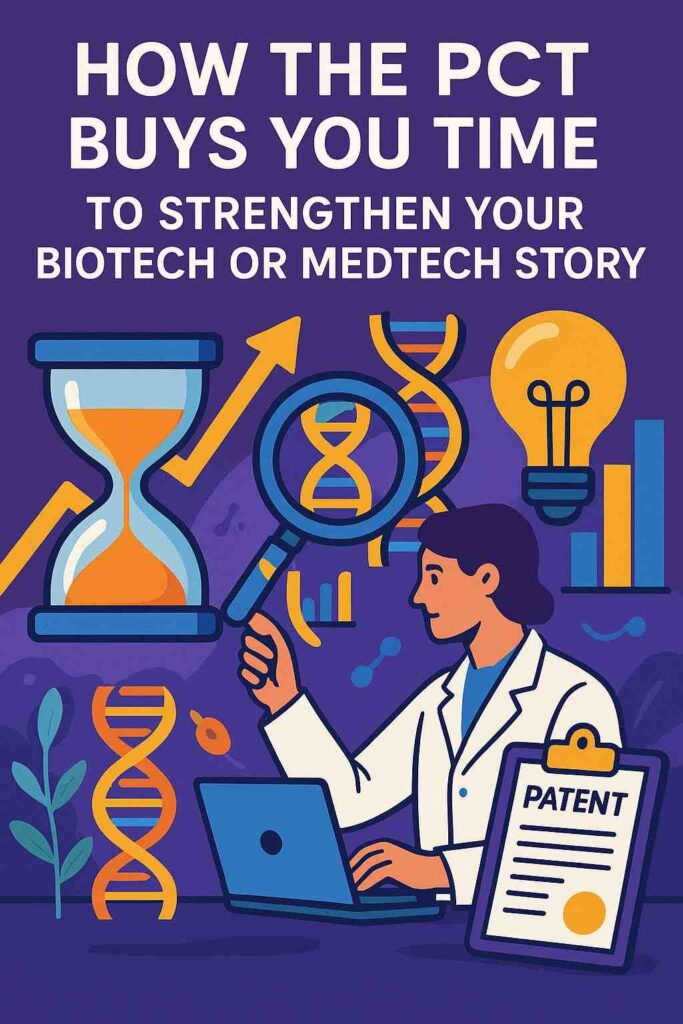 When you file a PCT, you create a protected space where you can keep building without losing your rights. This space is not just about delaying costs.