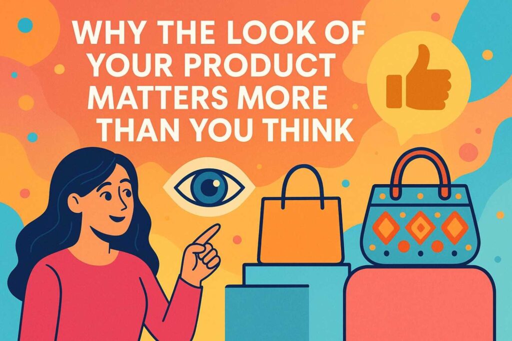 The shape, style, and small visual choices become tiny signals that tell customers this product is real, trustworthy, and worth paying attention to.