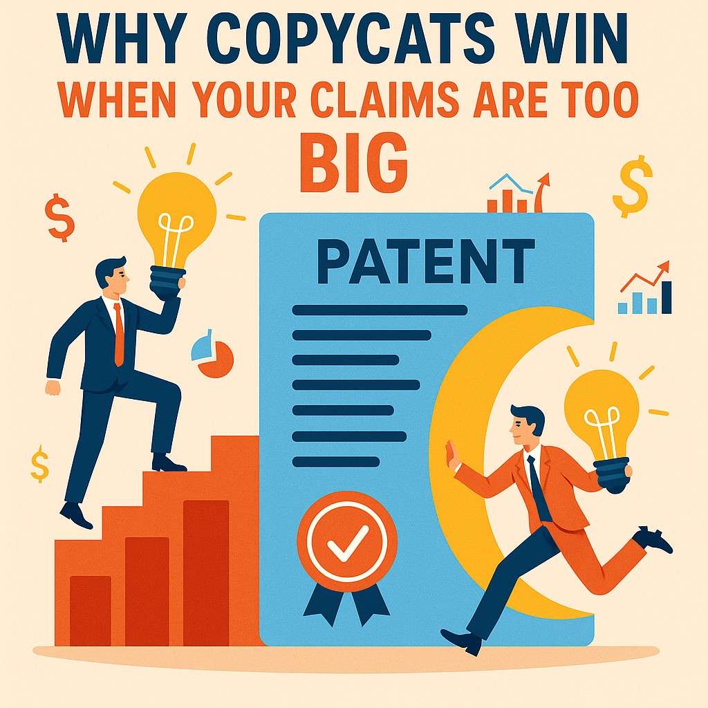 When you claim too much, you unintentionally publish a blueprint of every component you rely on. This gives competitors a map showing exactly what they must change to avoid trouble.