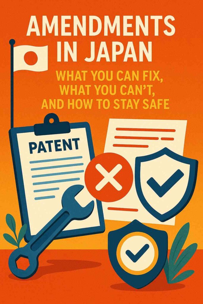 This means every amendment must fit inside the exact story you told on day one. Anything that feels like a new idea, a new feature, or even a new layer of explanation can be rejected.