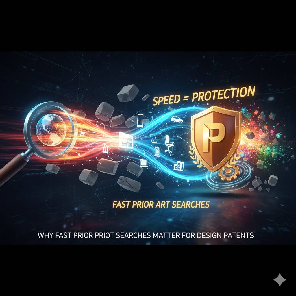 Instead of spending hours hunting across scattered sources, you get structured insights that help you move faster. And when you want to turn a design into a defensible patent, the process becomes smoother because you already understand the landscape.