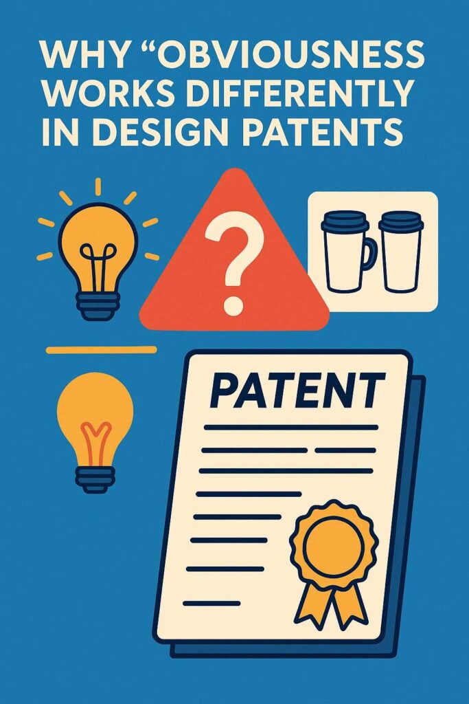 Obviousness in design patents lives in the details, but not the kind of details engineers usually think about.