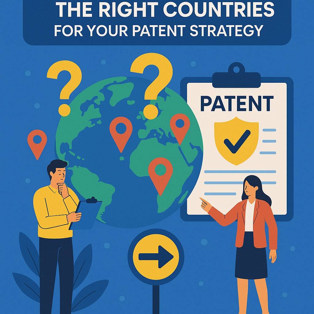 Picking the right countries for your patent isn’t about chasing every big market on the map. It’s about being intentional — making sure every place you choose supports your growth, your business model, and your long-term vision.