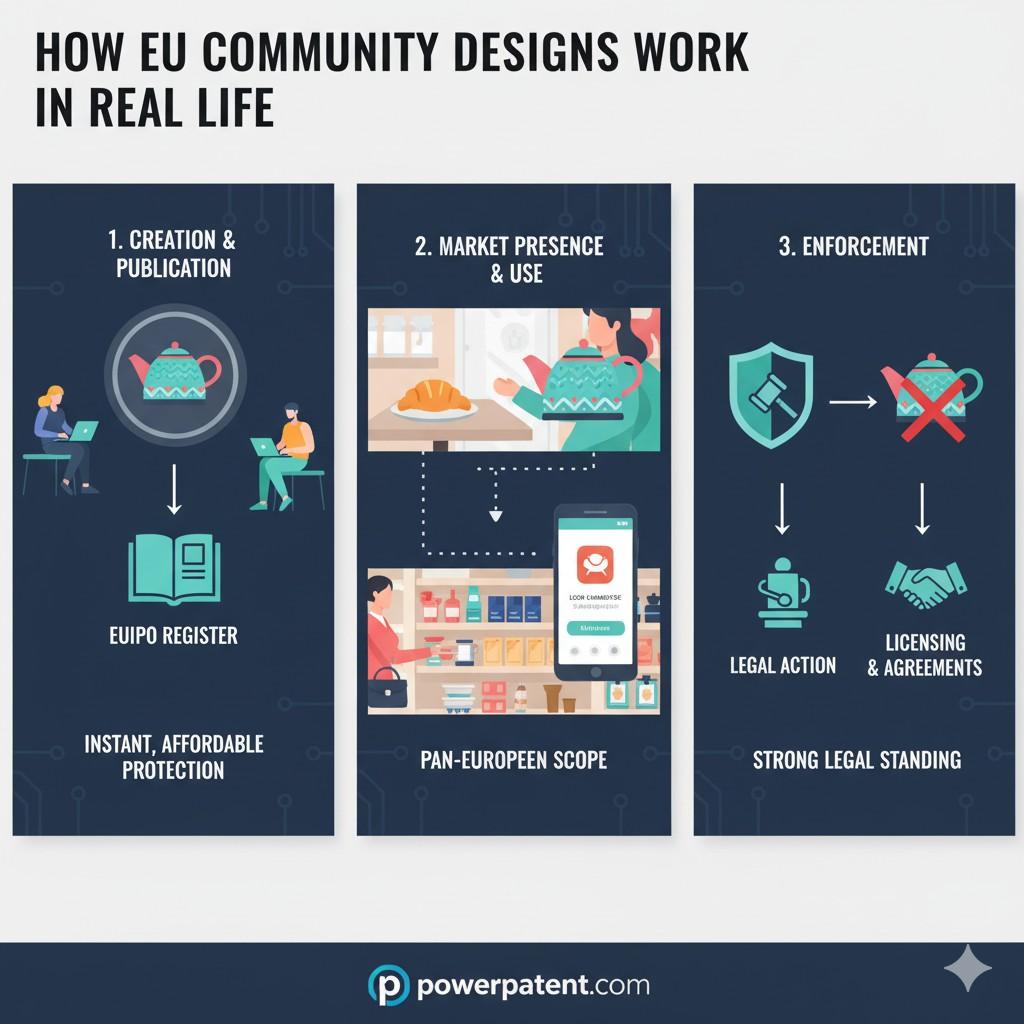 It also boosts your leverage in fundraising, partnerships, licensing, or negotiations. Founders who take design protection seriously early often find that it becomes a powerful advantage later.