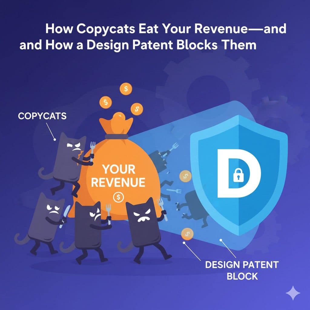 A design patent doesn’t create success. It protects the success you are already working toward.