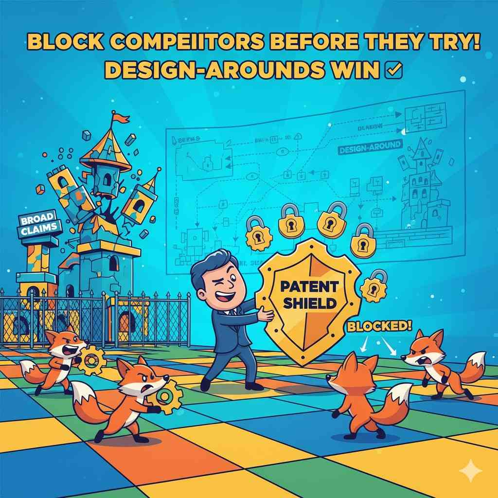 A design around is simply an alternate way to achieve the same result. Every invention has at least a few. Some are easy to find. Others are difficult and take real engineering effort.