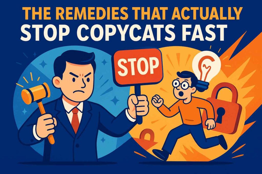 The purpose of design patent enforcement is not only to win a legal argument. It is to protect your market in real time.