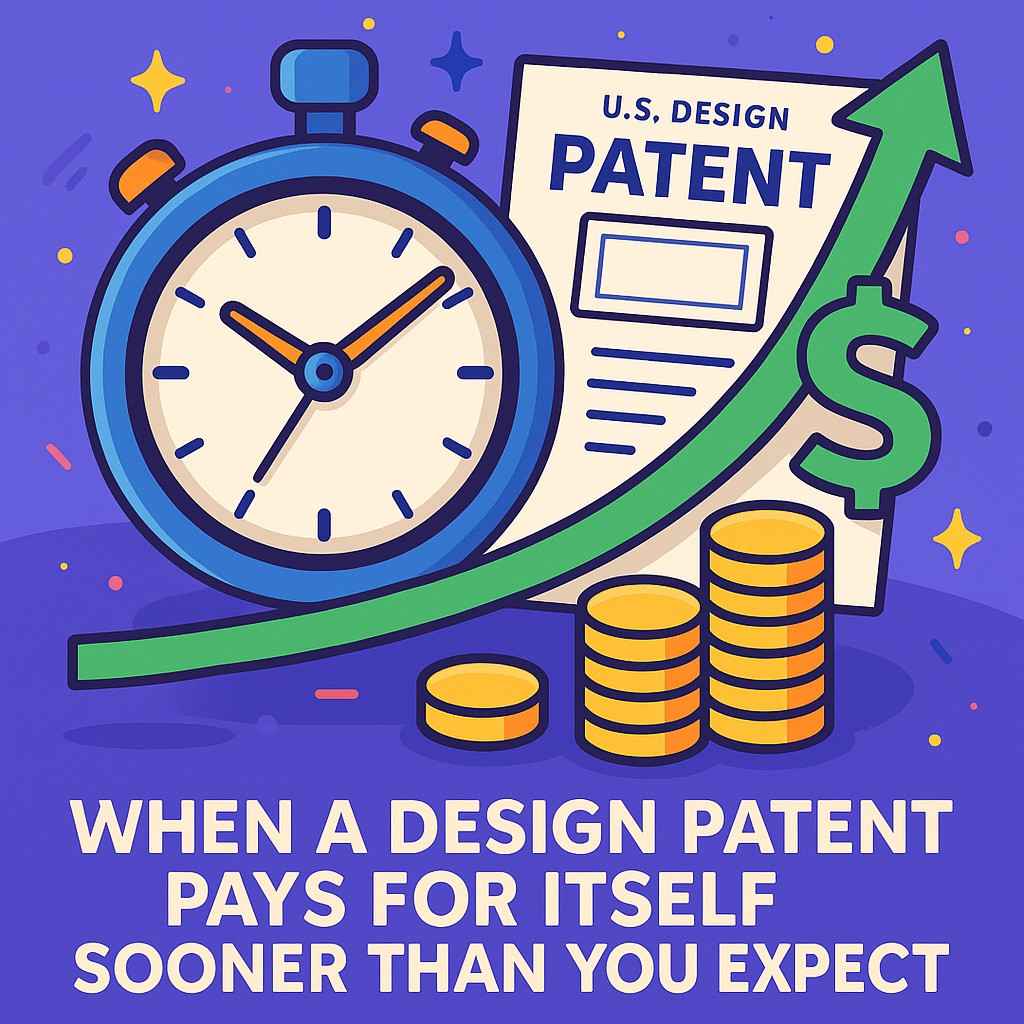 That often leads to faster yeses, stronger terms and better long-term support. The ROI of a patent often shows up in your next funding round before it ever shows up on a sales graph.