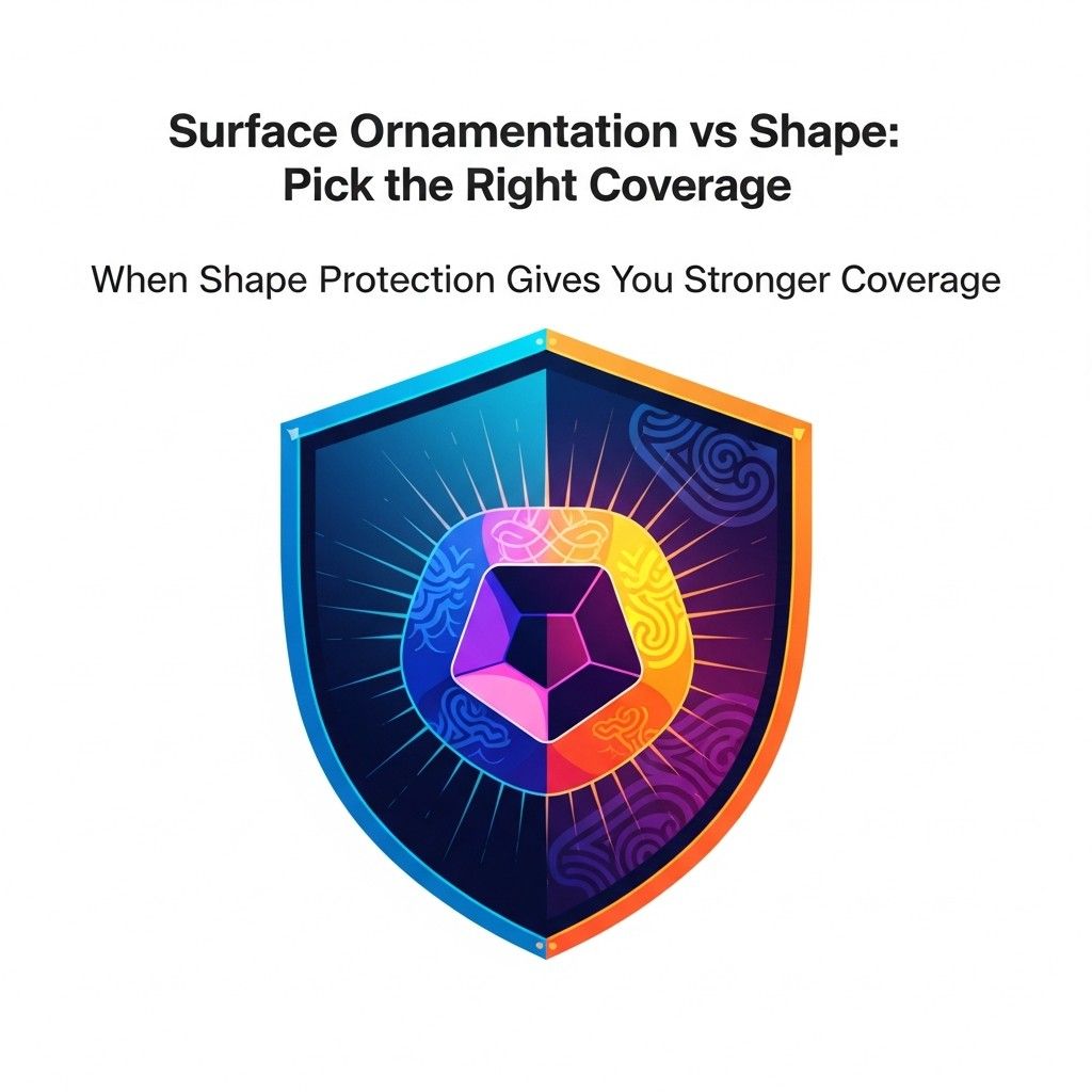 Some forms are so distinct that they create natural visual boundaries. If your design falls into this category, shape protection is a clean and effective way to secure the entire visual profile.