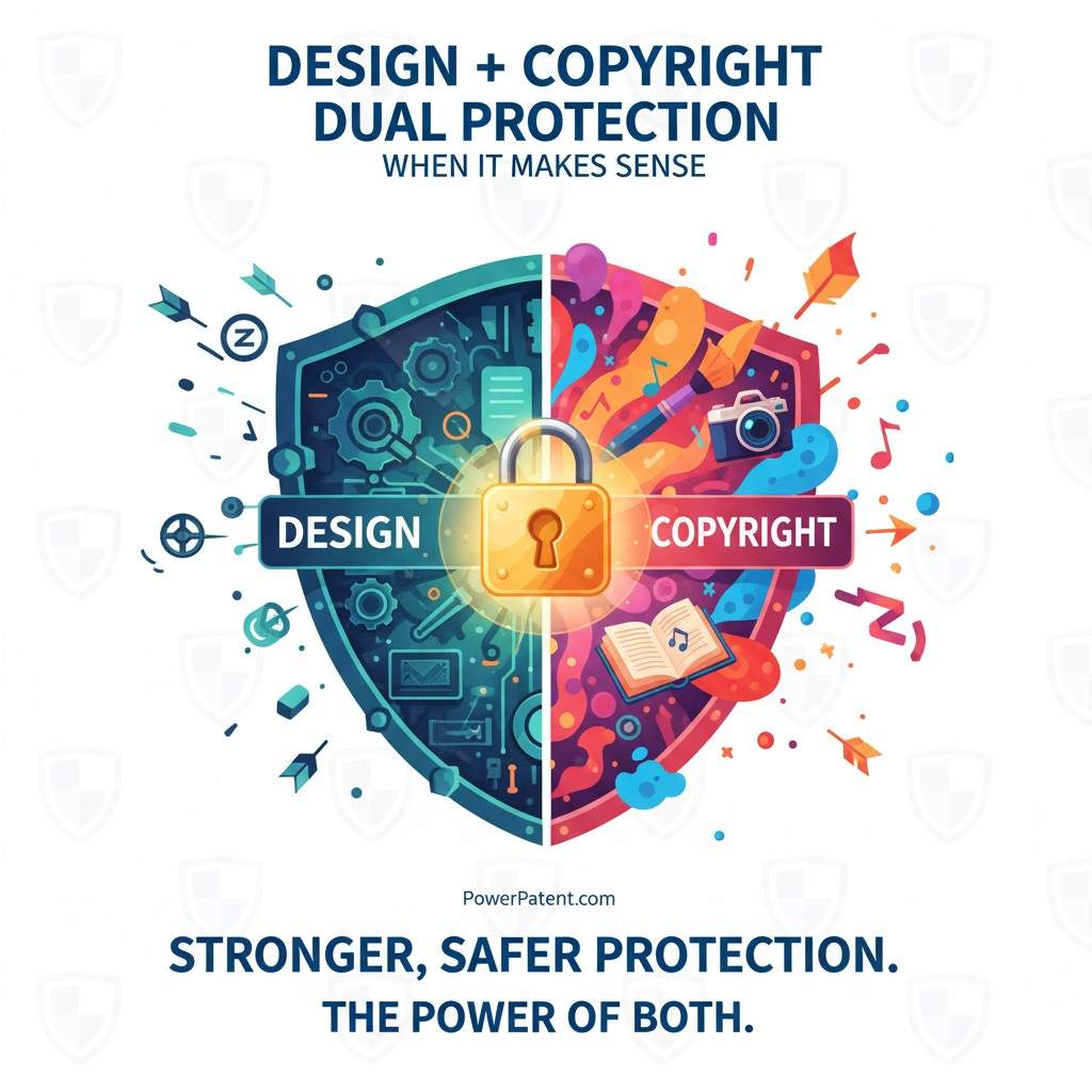 When you use both design protection and copyright, you treat your product the way investors and acquirers will one day treat it: as a full package with multiple layers of value.