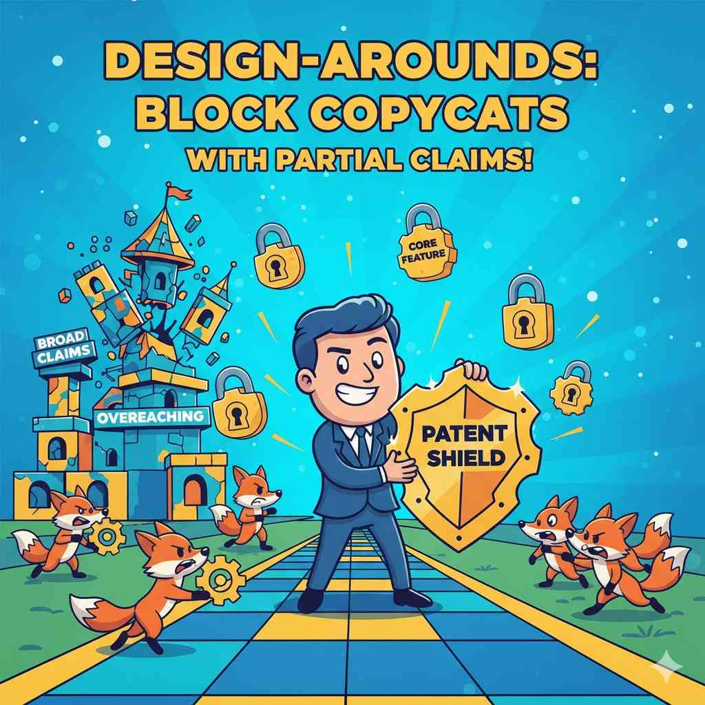 Use partial claims to stop copycats and block easy design-arounds before they start and protect your edge.