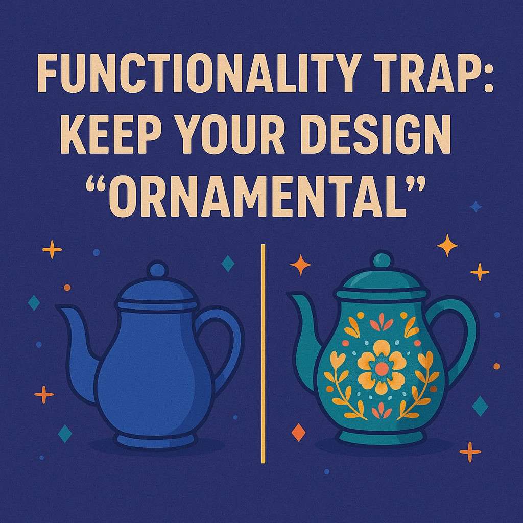 Avoid the functionality trap and keep your design safely ornamental and patent-ready for stronger protection.