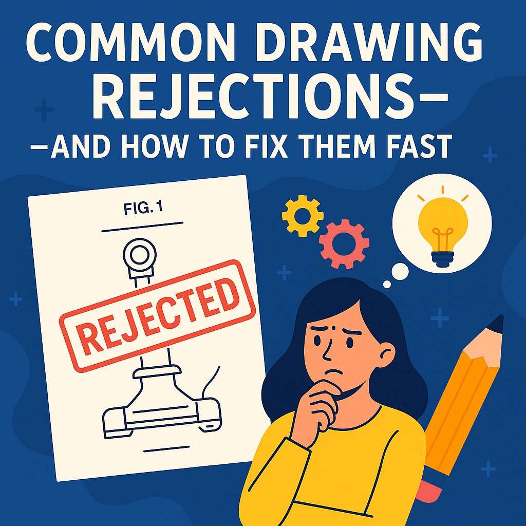 Fix common design drawing mistakes before they cause delays. PowerPatent helps you file clean, review-ready drawings.