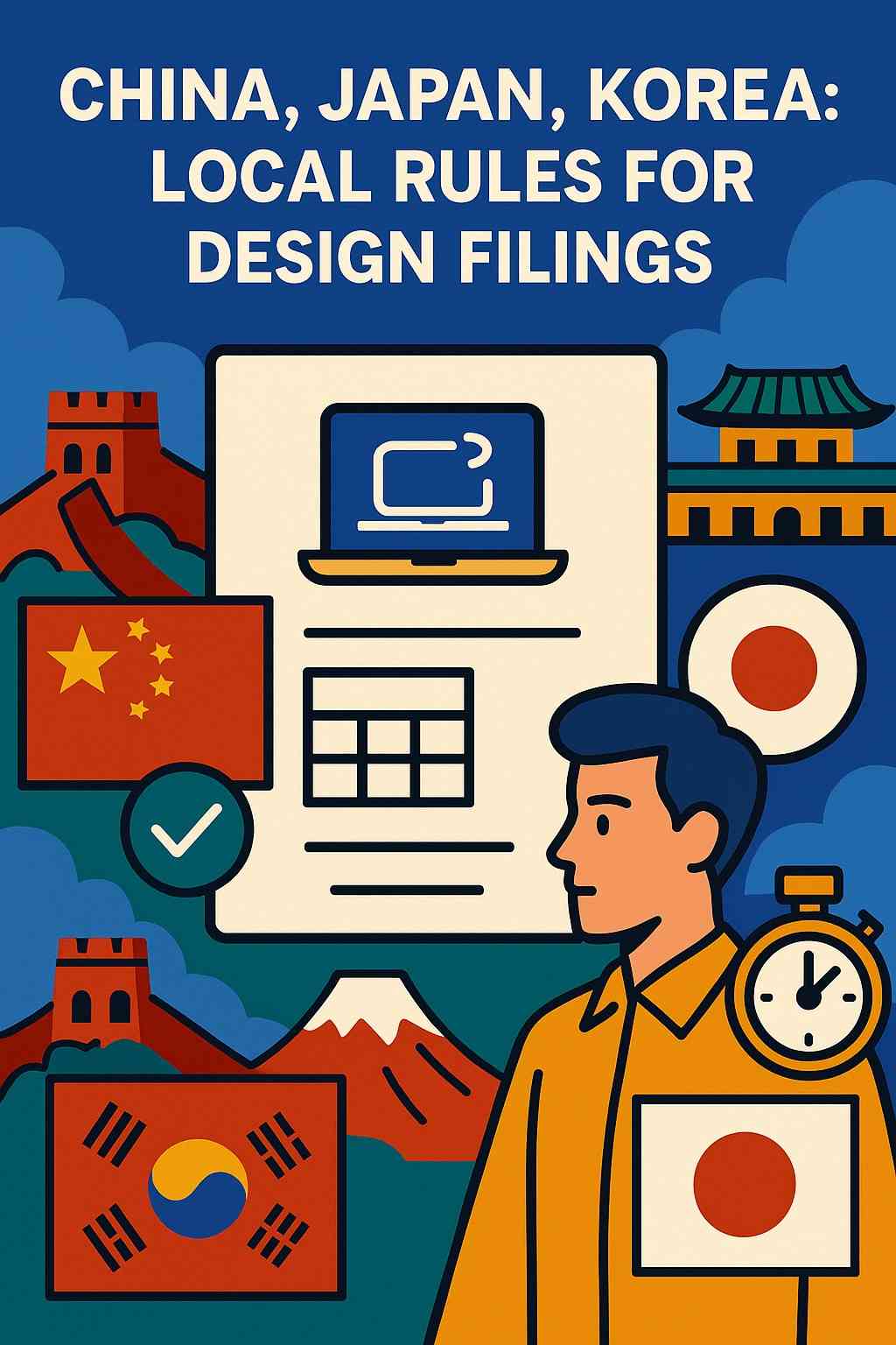 China, Japan, Korea: Local Rules for Design Filings
