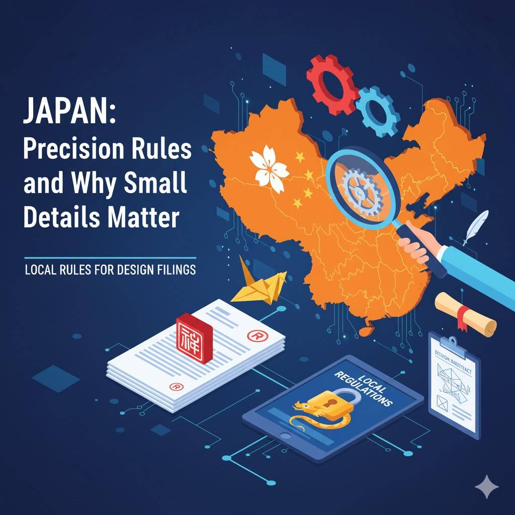 A useful technique for Japan filings is to zoom in on the subtle parts of your product. Tiny joints, hinge curves, button edges, and layered surfaces should be checked at high magnification.