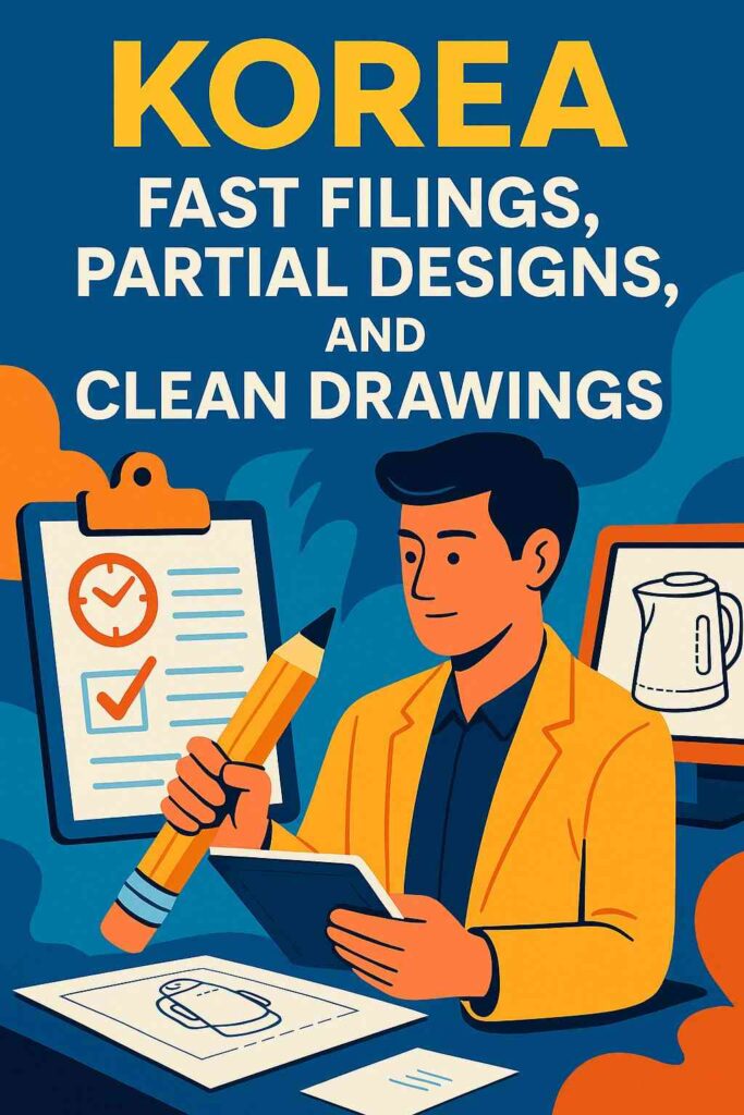 Korea does not like arbitrary visual shifts because they confuse the claimed design. The smoother and cleaner your UI story, the stronger your filing.