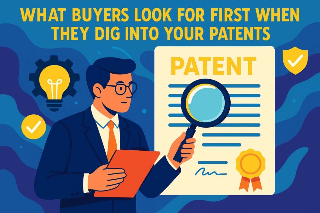 They look at the title and ask if it speaks to what you actually built. They review the claims and see if they match the core value proposition you’ve been selling. They compare filing dates to your earliest press releases.