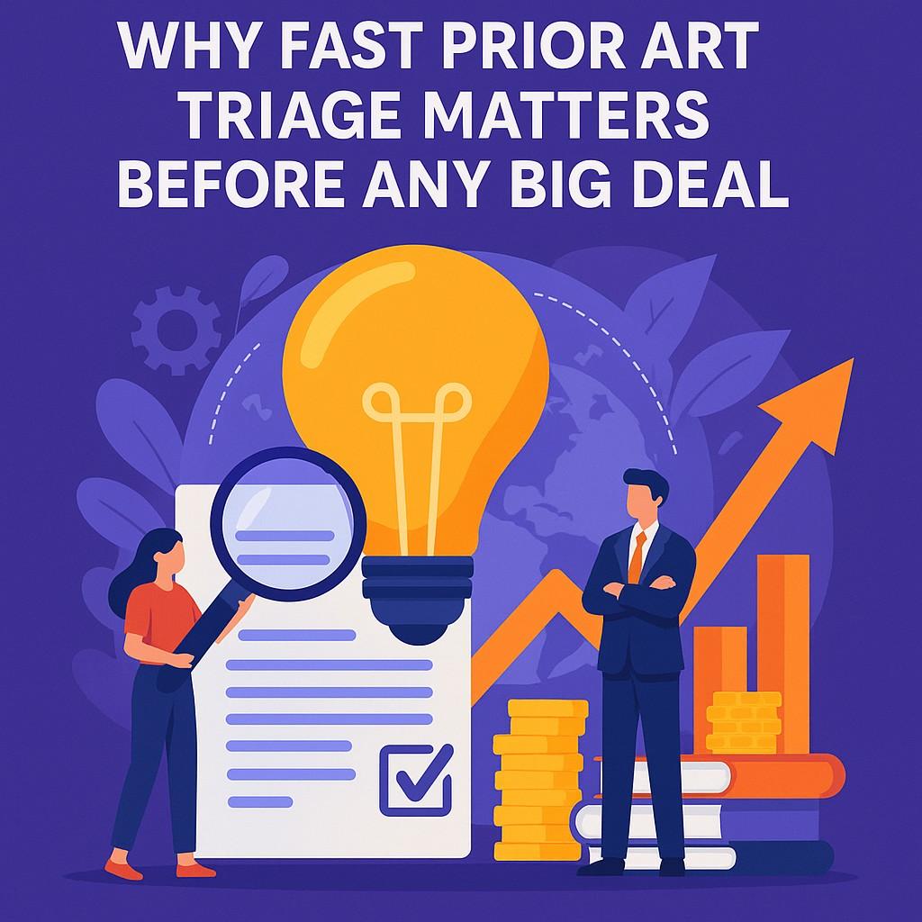 If your team cannot show clear understanding of the prior art around your invention, the narrative slips out of your hands. A fast triage puts you ahead of the clock.