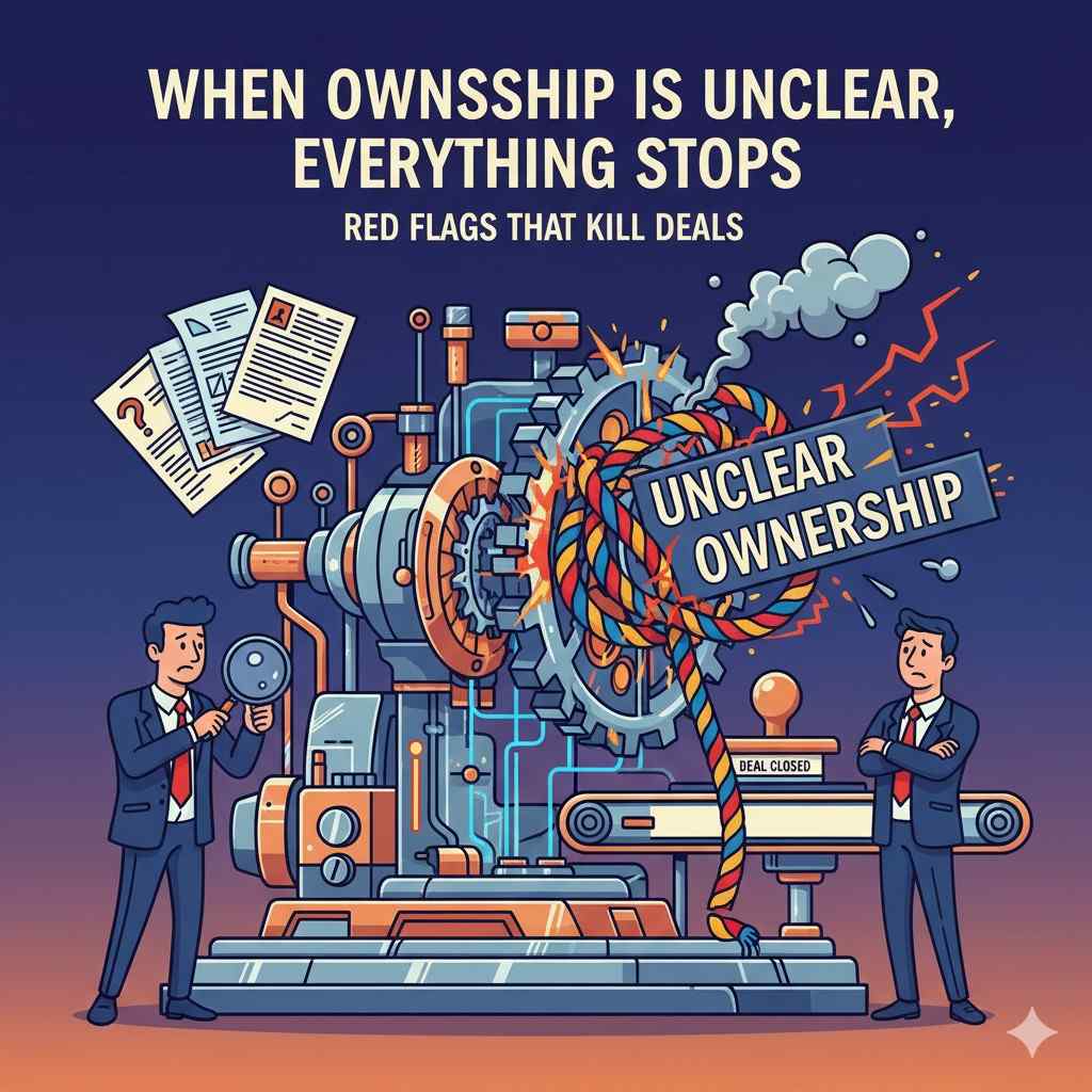 If that proof is missing, the deal pauses until it appears, and many times it never does.