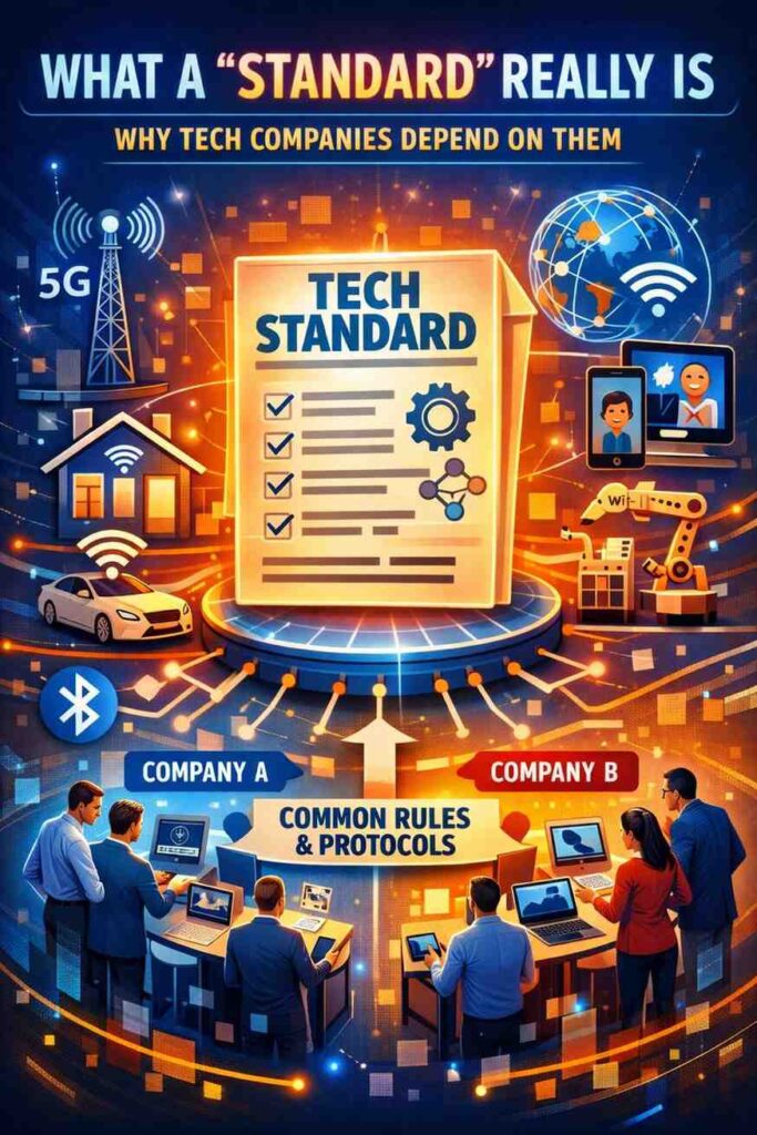 For a business, this matters because standards create trust. Customers buy products that “just work.”