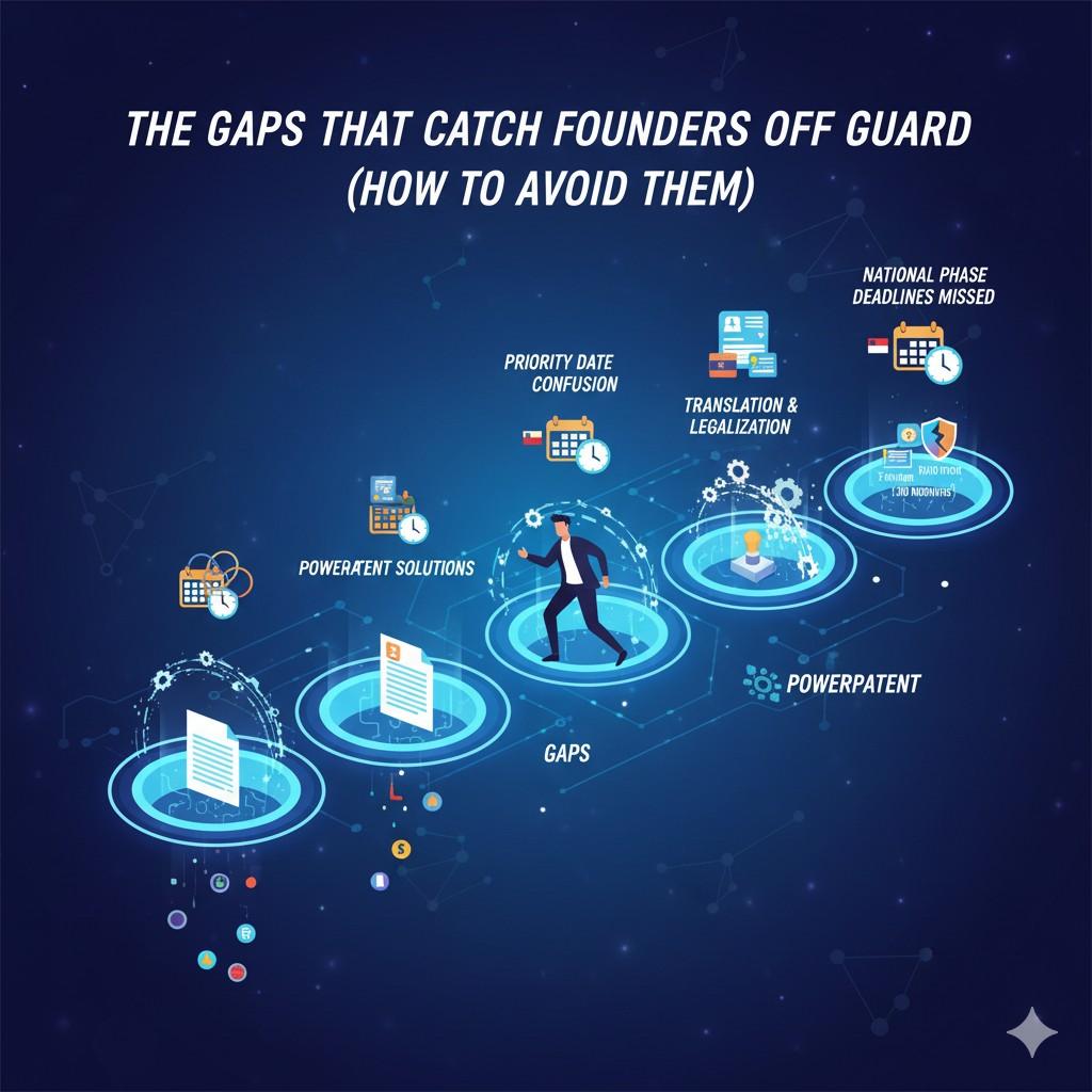 They either cut too many countries or skip important markets because they did not prepare early enough. This sudden cost pressure can damage business plans, slow momentum, or create weak coverage. The founders who avoid this shock look ahead during the PCT period.