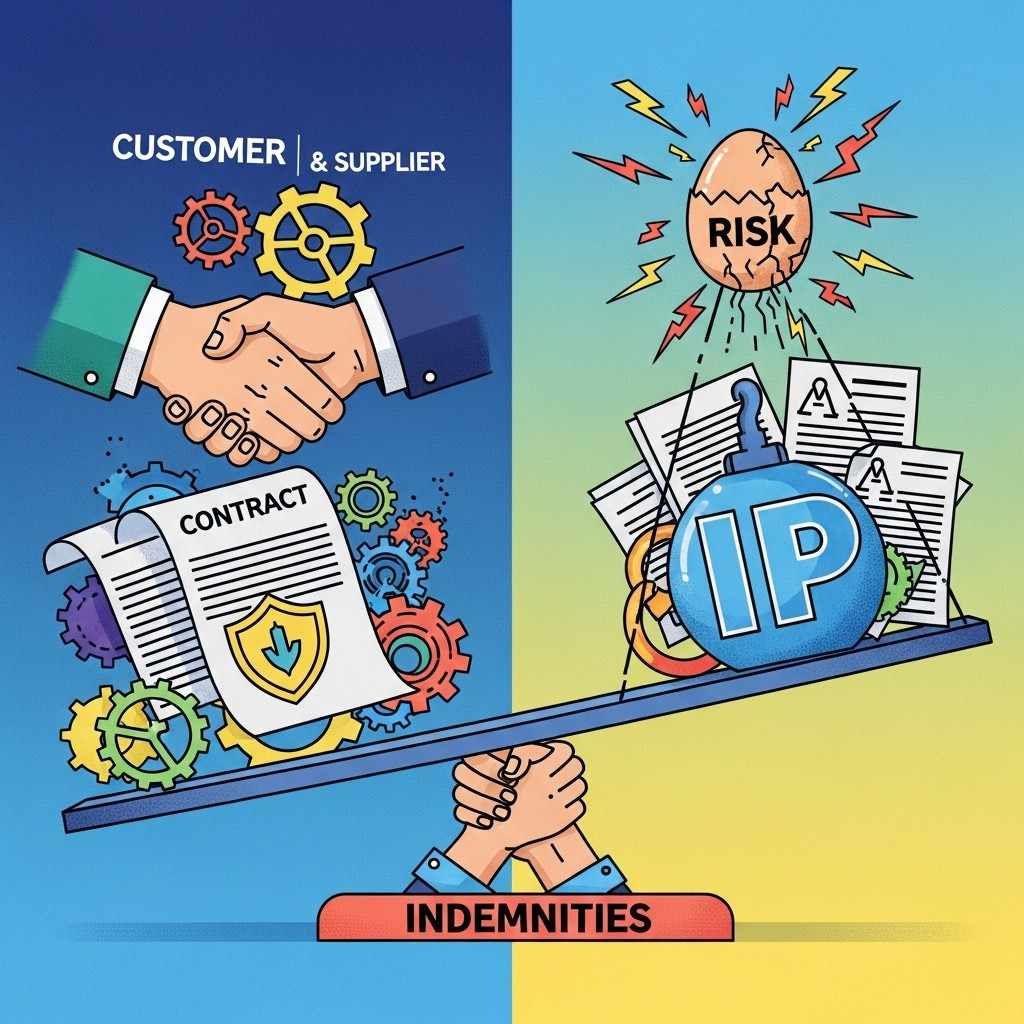 To protect yourself, make it clear that you will only take responsibility for claims related to your own original technology.