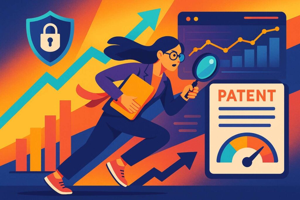 Instead of wondering whether a competitor’s patent might affect you, you can see clear indicators of strength, reach, and market intent.