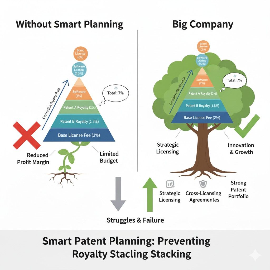 Founders who map patents to the workflows that drive pricing, usage, or lock-in gain protection where it matters most. When those areas are covered, outside royalties lose leverage because they can’t touch the core value of the product.