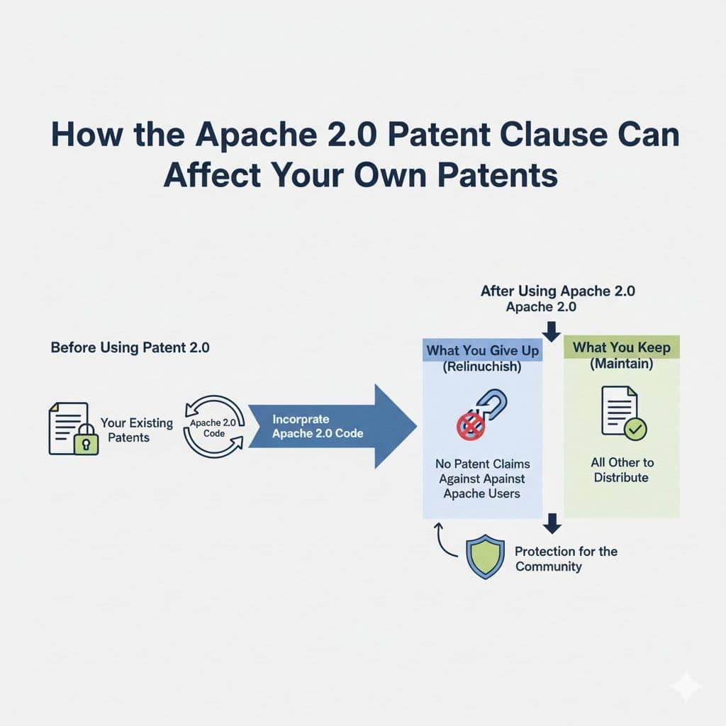 This is why vague patent drafting causes trouble. Broad claims that blur boundaries can trigger Apache issues. Clear claims that focus on your unique contribution reduce risk.