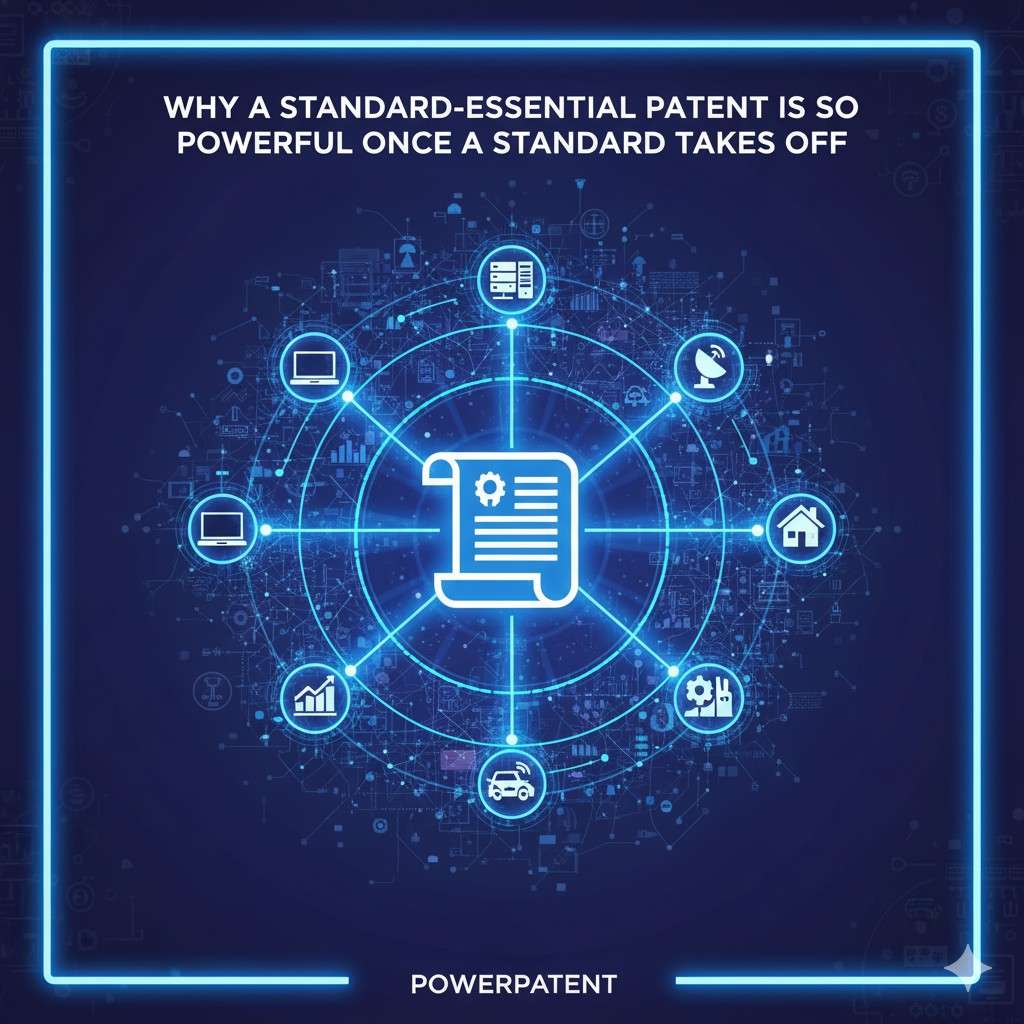 The core idea is simple. Standards decide how industries work. SEPs decide who benefits.