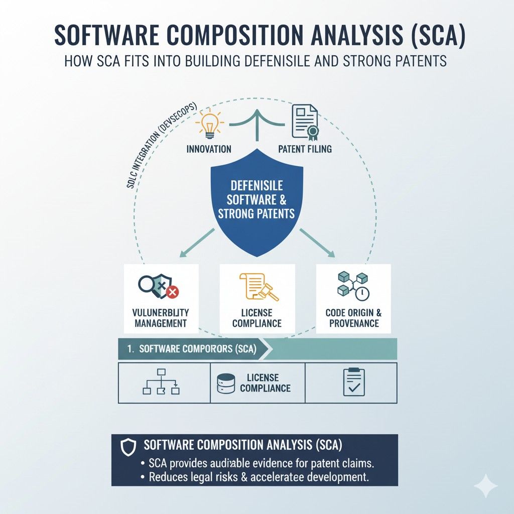 If a patent is ever challenged, clarity around what you built versus what was shared can make a difference. SCA records support your claims. They show that your invention was not just a repackaging of existing code.