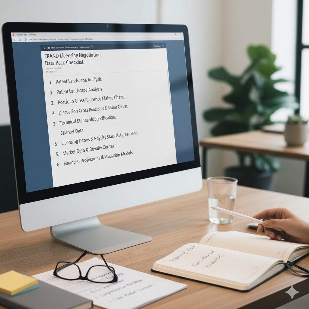 FRAND negotiations reward preparation, not force. A strong data pack gives you quiet authority. You do not need to push. The facts speak for you.