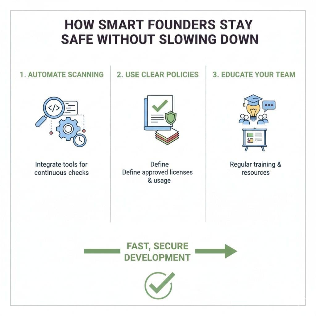 Founders who invest a little time now avoid much larger costs later. They stay fast because they removed friction before it appeared.