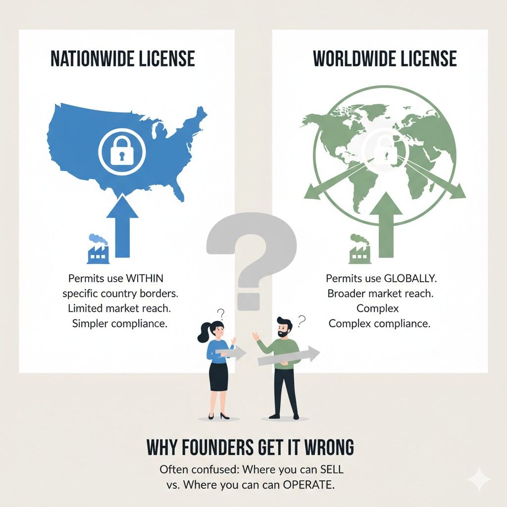 If a partner truly needs global rights, they will still need them later. That means you can negotiate again, often from a stronger position once your product has traction. Starting small keeps leverage in your hands.