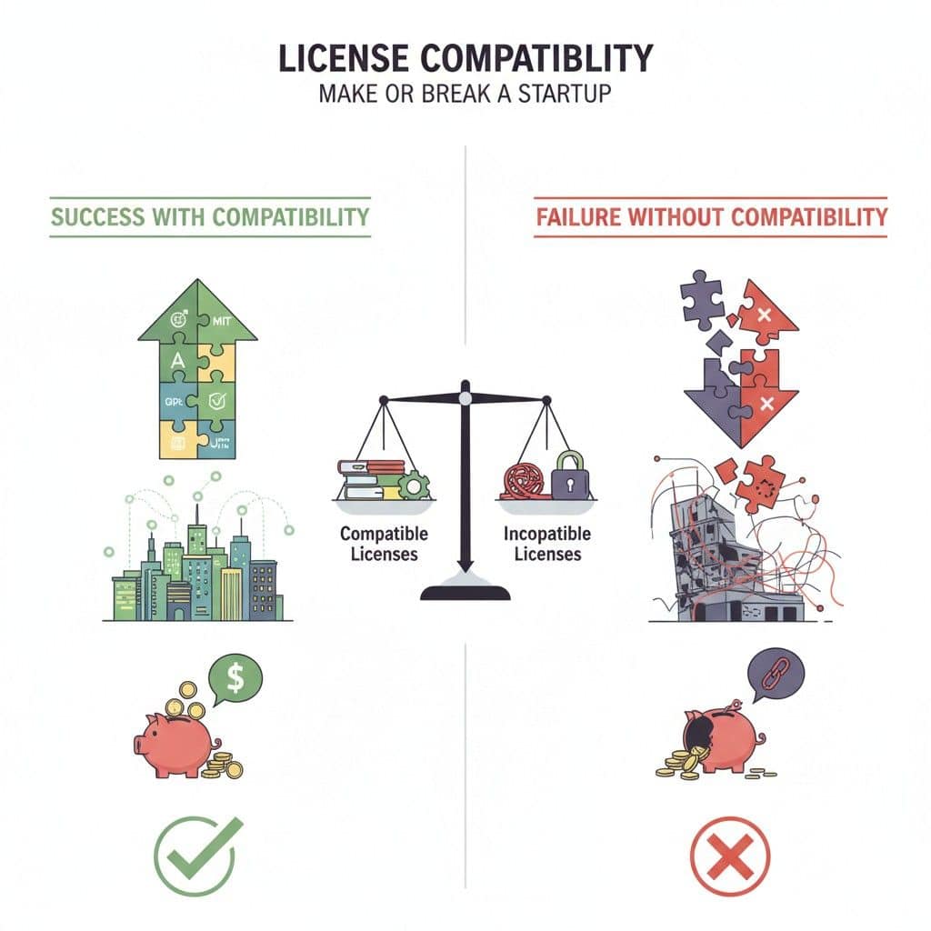 If your startup depends heavily on code that conflicts with your business model, investors may walk away or ask for painful changes. This happens more often than most founders realize.