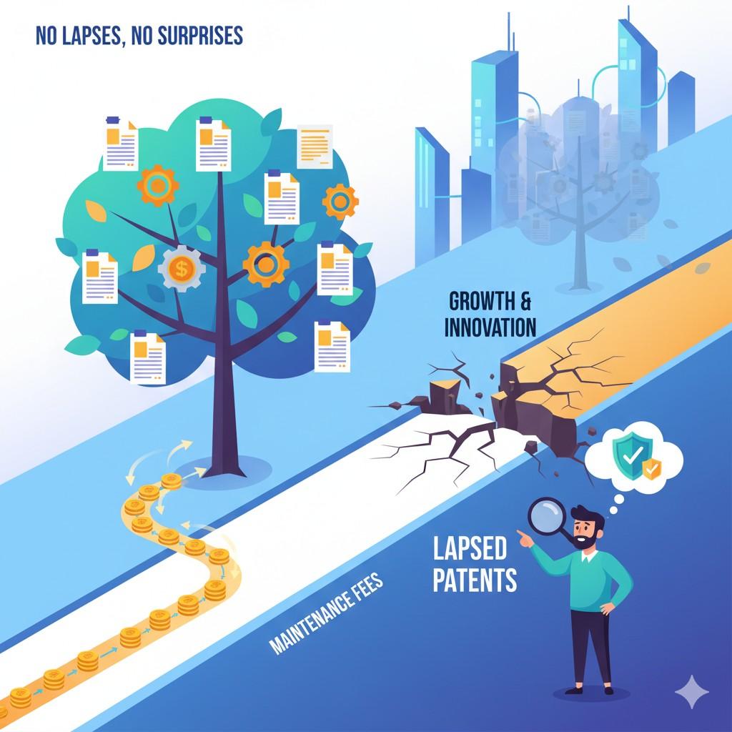 Anyone searching the patent history will see the lapse, and that can weaken negotiations later because it introduces uncertainty. Once doubt enters the picture, it is hard to erase.