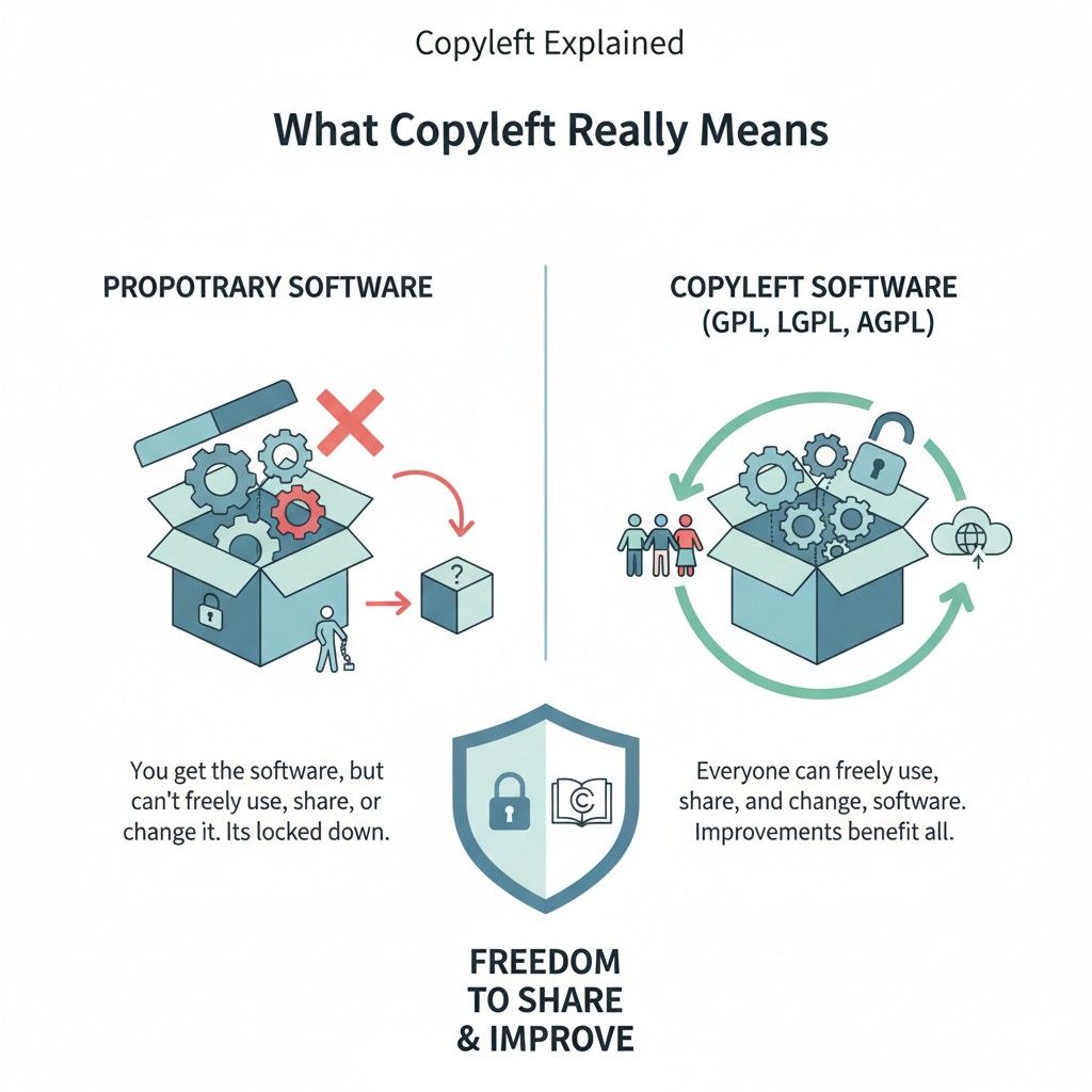 The difference between control and chaos is intention. If you choose copyleft code knowing the tradeoffs, you stay in charge. If you stumble into it, the license controls you.