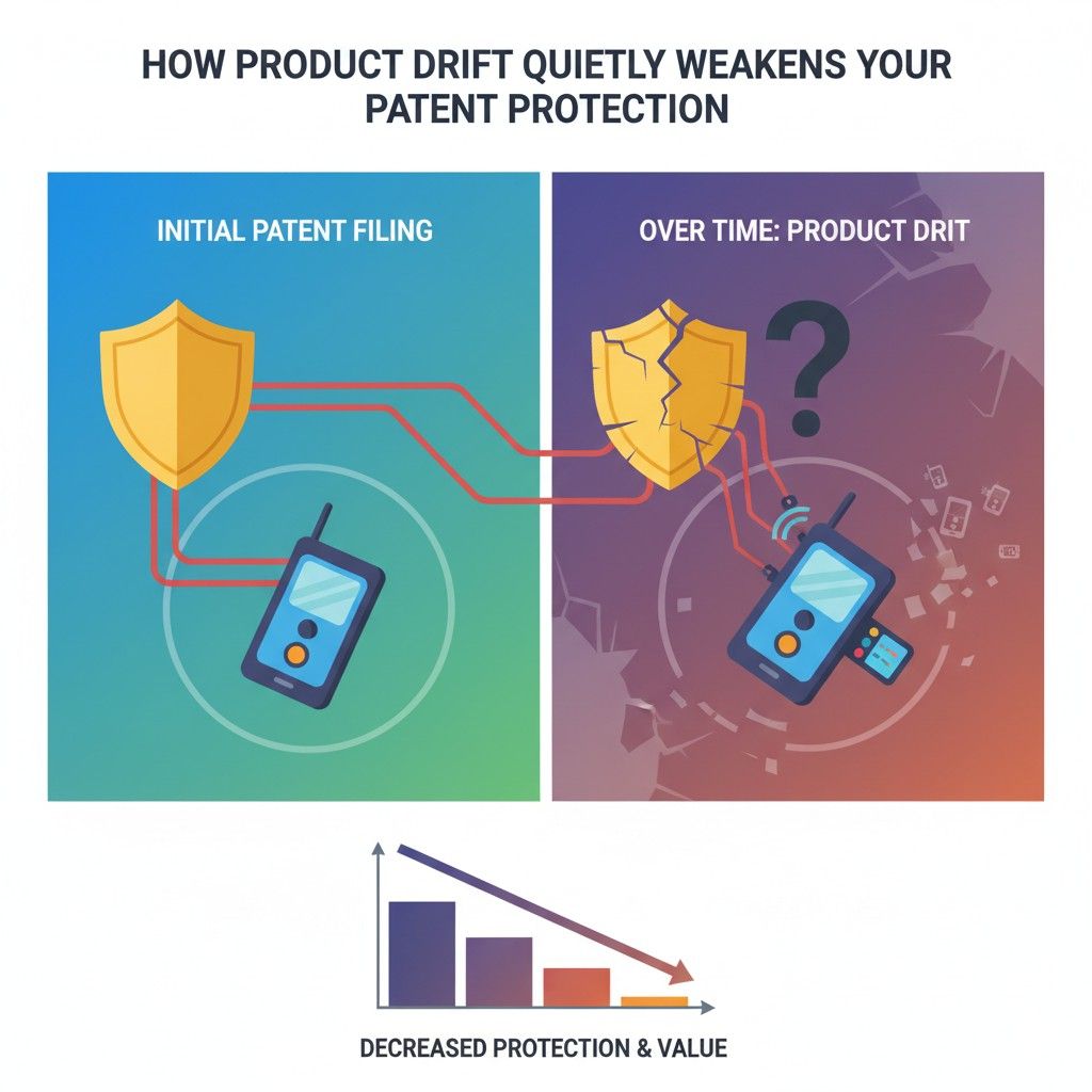 They change how inputs get pre-processed because the original design was clunky. These changes feel like polishing. But patent claims capture specific steps or interactions.
