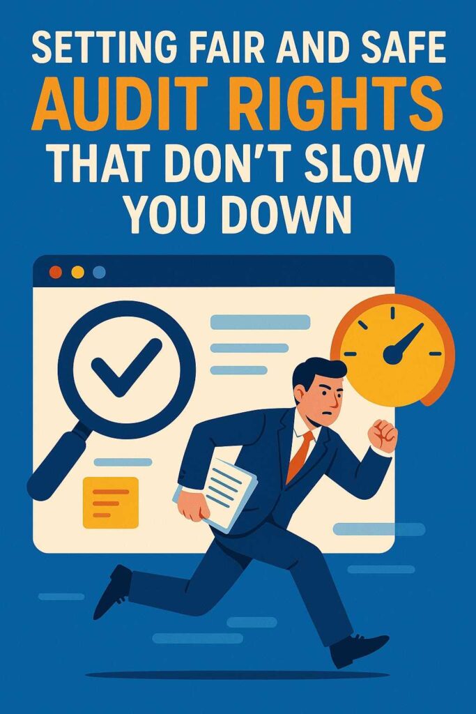 When you frame audits around operational continuity instead of technical exposure, you shift the conversation away from sensitive IP and toward predictable processes you can control.
