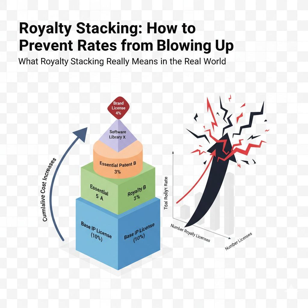At its core, royalty stacking is about control. Who controls the right to sell your product. Who controls your margins. Who controls your future moves.