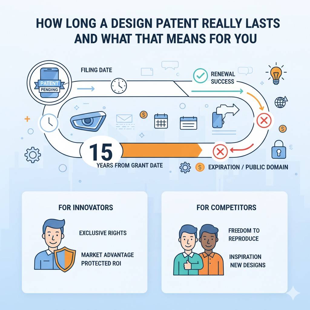 You remove the risk of losing control over your design story. You always know what you filed, why you filed it, and how it fits into your product’s evolution.