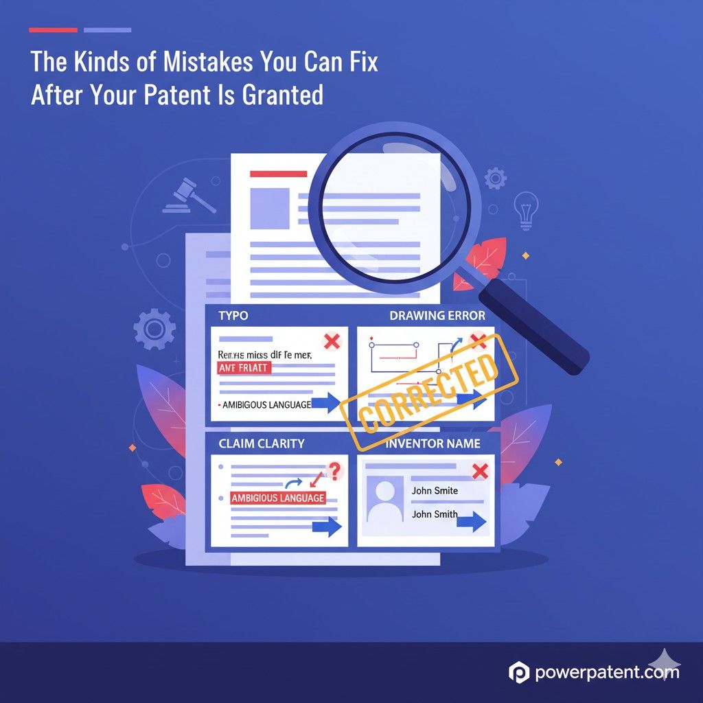 This early review is even easier with PowerPatent because the platform helps you compare drafts, track issues, and request corrections with attorney oversight.