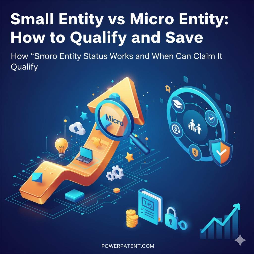 PowerPatent helps you stay on top of these changes by tracking your filings, flagging upcoming fee deadlines, and prompting you when it is time to reassess your status.