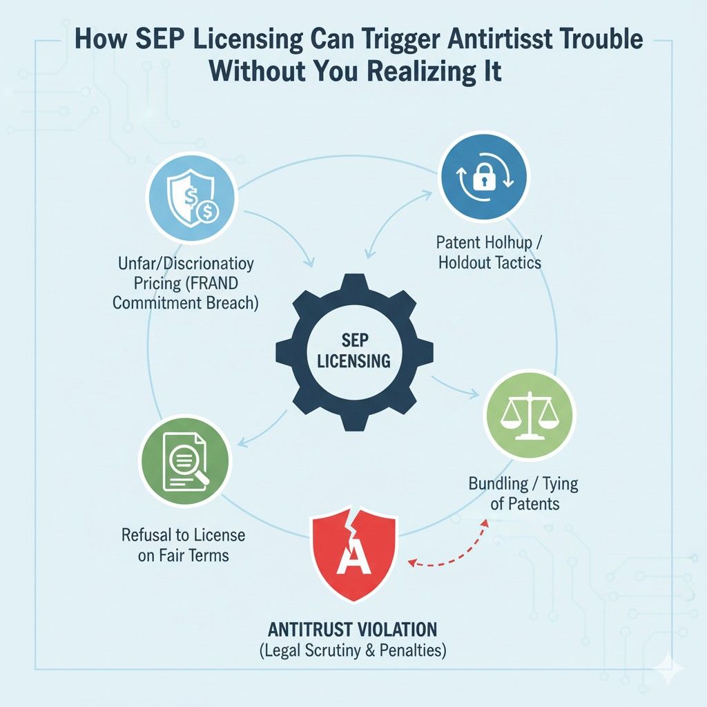 If a license seeker must accept your terms to stay in business, high demands look less like negotiation and more like pressure. This is especially risky when combined with threats of enforcement.