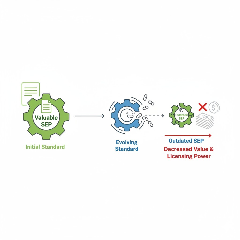 If a SEP covers only one implementation path, competitors may choose another path that still complies. The patent remains valid, but its practical leverage drops.