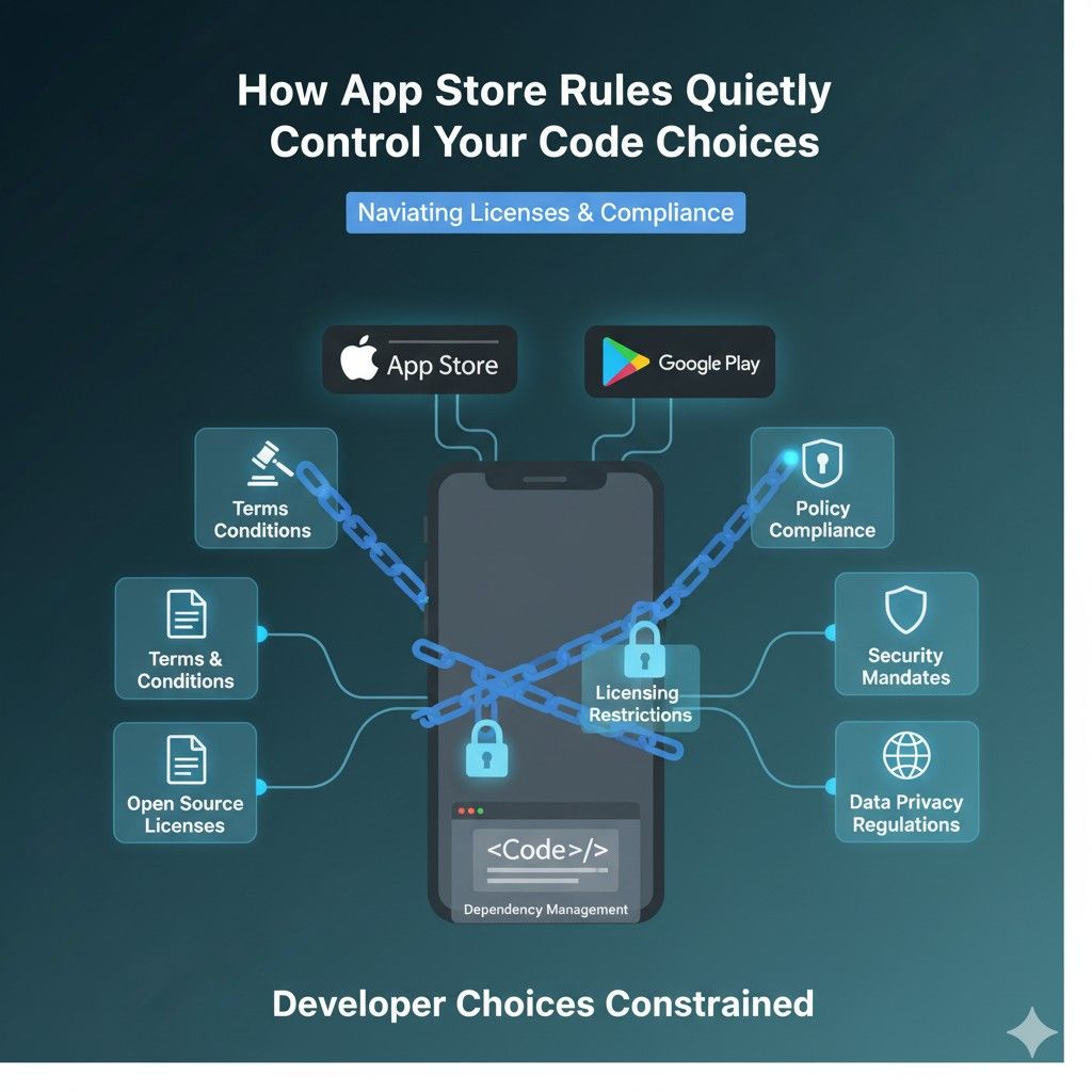 Problems arise when license terms require actions that conflict with store design rules or user experience guidelines. For example, forcing visible notices in places the store does not allow.