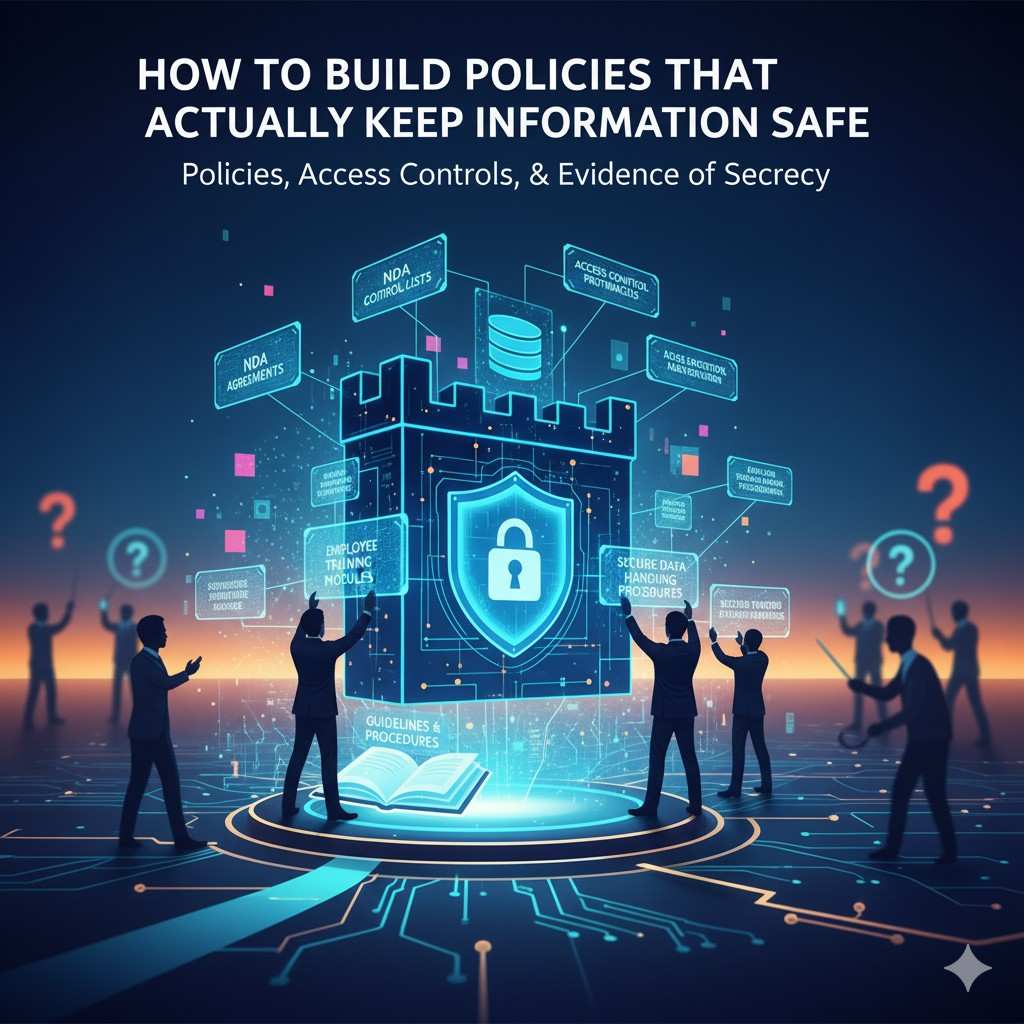 Clear policies support good decisions even when pressure is high. If someone must share information with a partner or contractor, the policy guides how to do it safely.