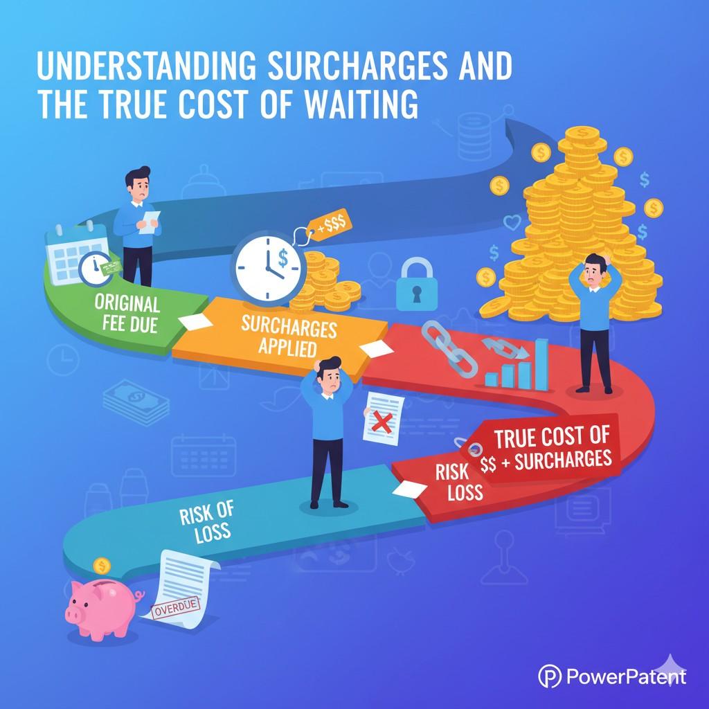 This is one of the reasons you should never wait until the end of the grace period. The surcharge may be manageable now, but the longer you wait, the more risk you introduce into your company’s story.